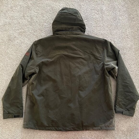 Vintage Rugged Elements Barn Work Utility Olive Green Birding Farm Coat XXL - Picture 7 of 10